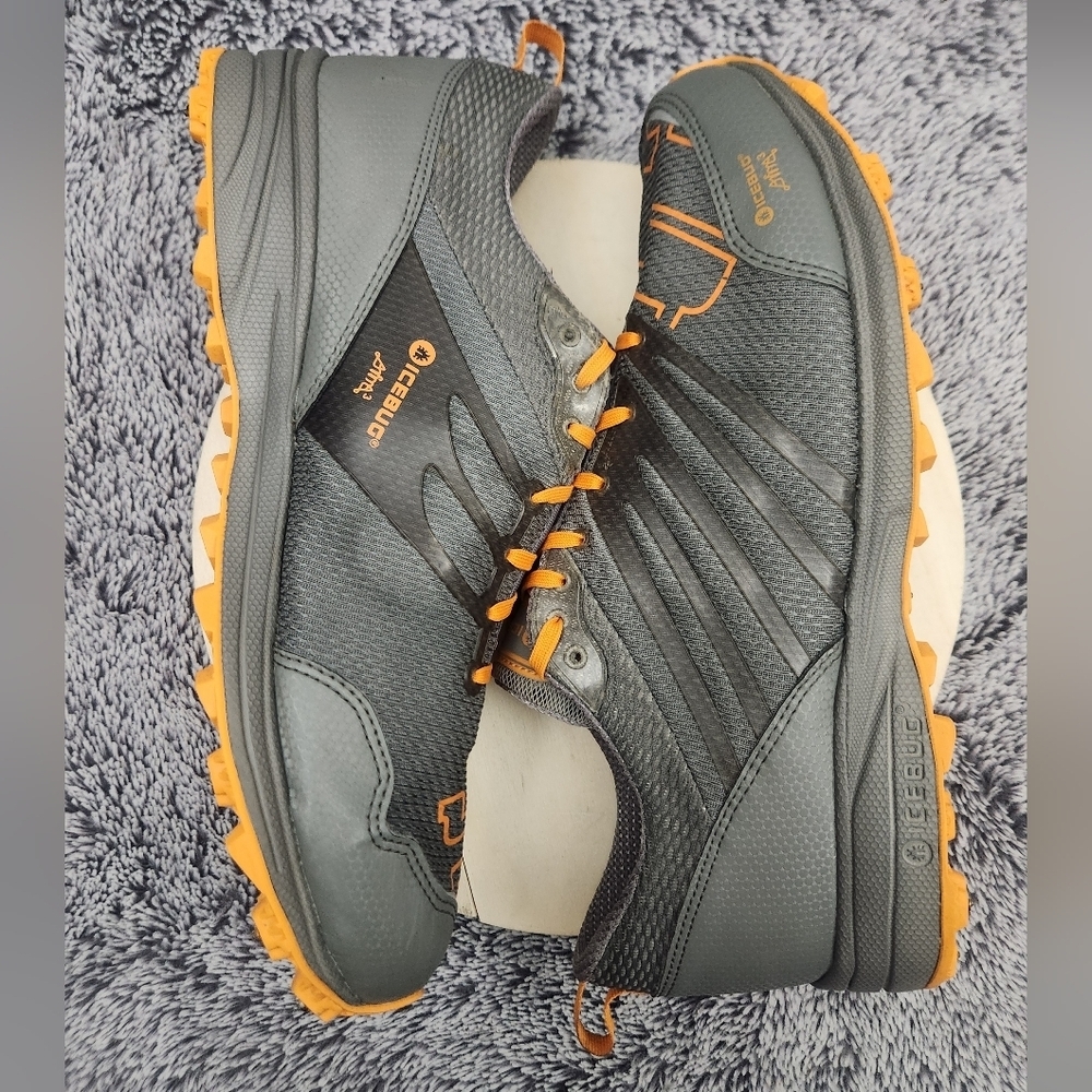 Icebug Anima3 RB9X Grey Orange Running Shoe Men's Size 12 - Picture 6 of 9